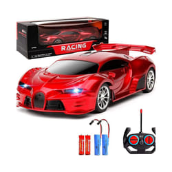 1:18 RC Car With Led Light 2.4G Radio Remote Control Cars Sports High-speed Drift Car Boys Toys For - WHITE