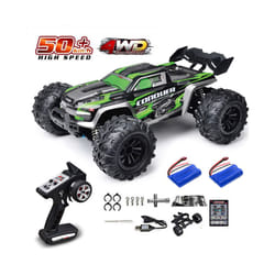 Rc Car Off Road 4x4 High Speed 70KM/H Remote Control Car with LED Headlight Brushless 4WD 1/16 Monster - 16102-GR-2B