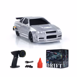 Mini Car Toys 1/43 Scale RC Drift Car Racing Cars 2.4G Remote Control 4WD Off-road High Speed Cars Vehicle - 4304