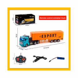 Remote Control Toy Car Semi-Trailer Heavy Truck Container Trailer Simulation Model Wireless Remote Control - 6D00051