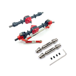 Metal Gear Front And Rear Axle Set With Drive Shaft Suitable For 1/12 Remote Control Car MN D90 D91 - Black B
