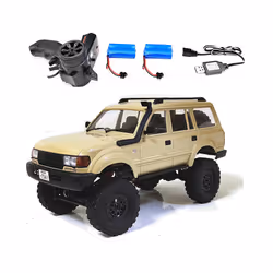 WPL C54-1 4WD 2.4G Off-road Car LC80 Remote Control Car RC Crawler Buggy Moving Machine Kids Battery - C54 YE 2B