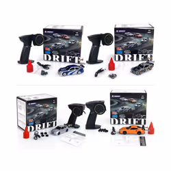 Gifts Outdoor Toys 1/43 RC Drift Car Mini RC Race Cars 2.4G Remote Control 4WD High-Speed Motor Vehicle - A