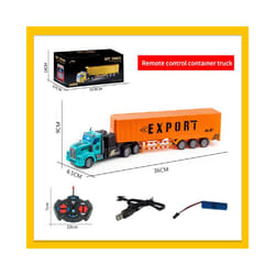 Remote Control Toy Car Semi-Trailer Heavy Truck Container Trailer Simulation Model Wireless Remote Control - 5D00050