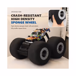 RC Car Stunt Drift Soft Big Sponge Tires Buggy Vehicle Model Radio Controlled Machine Remote Control - Racing car