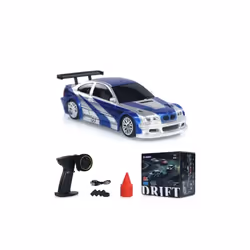 2.4G High speed Drift Rc Car 1/43 4WD Remote Control Car Four Wheel Drive Radio Controlled Mini GTR - 4302 1Battery Box