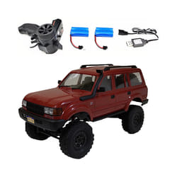 WPL C54-1 4WD 2.4G Off-road Car LC80 Remote Control Car RC Crawler Buggy Moving Machine Kids Battery - C54 Red 2B