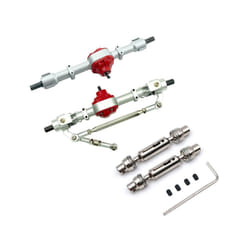 Metal Gear Front And Rear Axle Set With Drive Shaft Suitable For 1/12 Remote Control Car MN D90 D91 - Silver A
