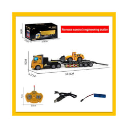 Remote Control Toy Car Semi-Trailer Heavy Truck Container Trailer Simulation Model Wireless Remote Control - 12D00055