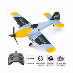 BF109 RC Plane 2.4G 3CH EPP Foam Remote Control Fighter Fixed Wingspan Glider Outdoor RTF RC Warbird - 1 Battery