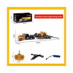 Remote Control Toy Car Semi-Trailer Heavy Truck Container Trailer Simulation Model Wireless Remote Control - 11D00054