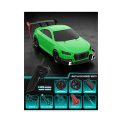 1:14 4WD RC Drift Car Racing 2.4G Remote Control Car Four-wheel Drive Remote Control Drift Car GTR Model - GREEN
