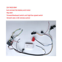 DIY  200W wire harness for children's electric car with switch and remote control receiver Ride On Toys - 12V RX23 A
