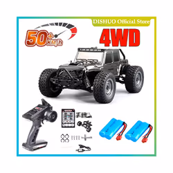 16103PRO 1:16 4WD RC Car with LED 2.4G Remote Control Cars 70KM/H High Speed Drift Monster Truck for - 16103 Black FB 2B