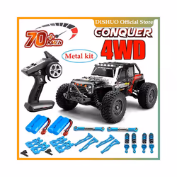 16103PRO 1:16 4WD RC Car with LED 2.4G Remote Control Cars 70KM/H High Speed Drift Monster Truck for - 16103 Black FB 2B