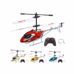 Kids Remote Helicopter With Stable Flight & Easy Control Remote Control Aircraft Flying Kids Toys for - Platinum