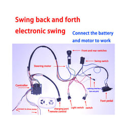 Self-Made High-Power Children Electric Ride on Baby Car Switch Remote Control Controller Swing Wires - Electronic swing