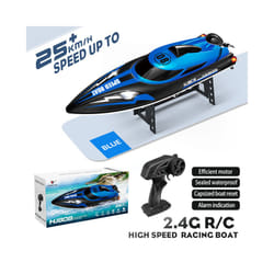 HJ808 RC Battery Boat 2.4Ghz 25km/h High-Speed Remote Control Racing Ship Water Speed Boat Children - Blue