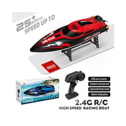 HJ808 RC Battery Boat 2.4Ghz 25km/h High-Speed Remote Control Racing Ship Water Speed Boat Children - Red