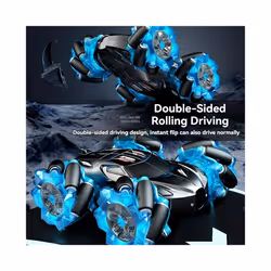 2.4G 4WD RC Car Remote Control Car Spray Twisting 360 Degree Rotation Stunt Drift Car High-speed Drive - 13 Way Blue