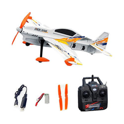 QIDI-550 3D RC Airplane 500mm Wingspan One-Key Hanging Stunt with 6-Axis Gyro Wind Resistant Flight - Orange 1 Battery
