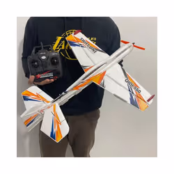 QIDI-550 3D RC Airplane 500mm Wingspan One-Key Hanging Stunt with 6-Axis Gyro Wind Resistant Flight - Orange 1 Battery