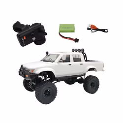 WPL 1:16 C64-1 C24 RC CAR 2.4G Full Scale 4WD Climbing Car Off Road Vehicle C64 Pickup Truck Children - Full Scale C24 Red