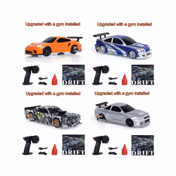 Upgraded Gyro RC 1/43 Difting Car Racing RTR 4WD Four-wheel Drive High Speed Radio Control Model 2.4g - Type A