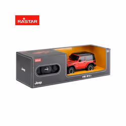RASTAR Jeep Rubicon RC Car 1:24 scale Remote control car model is available for collection of children - red