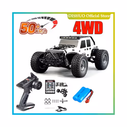 16103PRO 1:16 4WD RC Car with LED 2.4G Remote Control Cars 70KM/H High Speed Drift Monster Truck for - 16103 White FB 1B