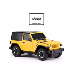 RASTAR Jeep Rubicon RC Car 1:24 scale Remote control car model is available for collection of children - yellow