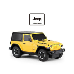 RASTAR Jeep Rubicon RC Car 1:24 scale Remote control car model is available for collection of children - yellow