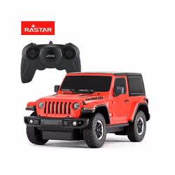 RASTAR Jeep Rubicon RC Car 1:24 scale Remote control car model is available for collection of children - yellow
