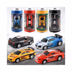 1:58 Mini Cans RC Car 2.4GHz Radio Remote Control Racing Drift Buggy Vehicle Toys RC Car Model For Children - Black