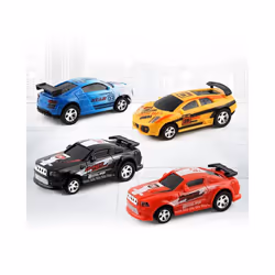 1:58 Mini Cans RC Car 2.4GHz Radio Remote Control Racing Drift Buggy Vehicle Toys RC Car Model For Children - Black