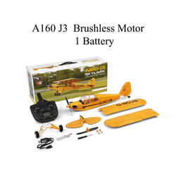 Hot Sale RC Plane RTF 2.4G Brushless Motor 3D/6G Remote Control Airplane  Wltoys A160 Upgraded J3-CUB - Brushless version