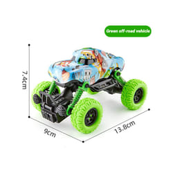 Children's toy car high-speed off-road vehicle outdoor toy off-road vehicle model inertia climbing stunt - green