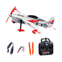 QIDI-550 3D RC Airplane 500mm Wingspan One-Key Hanging Stunt with 6-Axis Gyro Wind Resistant Flight - Red 1 Battery
