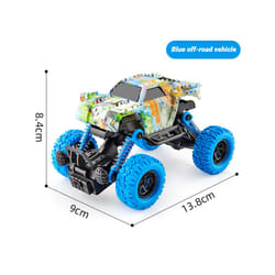 Children's toy car high-speed off-road vehicle outdoor toy off-road vehicle model inertia climbing stunt - blue