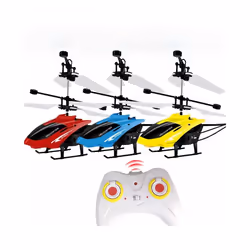 2Channel Remote Control Aircraft Suspension Induction Helicopter Charging Iuminous Intelligent Induction - Blue