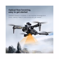 K10 Max RC Dron HD 4K Plane 3 Camera Helicopter Obstacle Avoidance Wifi FPV Quadcopter Remote Control - Black 1battery