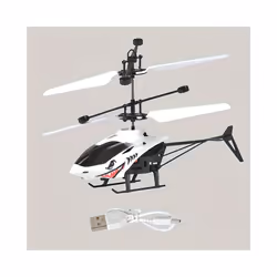 Remote control induction aircraft suspension cartoon aircraft indoor toy aircraft suspension helicopter - black