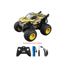 2.4G Remote Control Stunt Dance Car RC Drift Car High Speed Rocking Spray Remote Control Cars Off-road - T203yellow00192