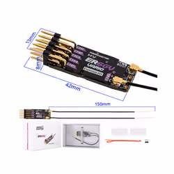 Radiomaster 2.4GHz ELRS PWM Receiver V 8CH ExpressLRS RX For RC Fixed Wing Aircraft Car - ER6GV