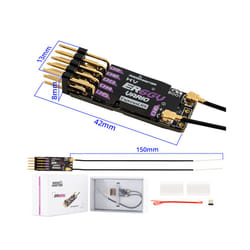 Radiomaster 2.4GHz ELRS PWM Receiver V 8CH ExpressLRS RX For RC Fixed Wing Aircraft Car - ER6GV