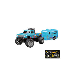 Mobile App Controlable 1:64 Metal Alloy Proportional Remote Control Car Christmas Gift 2.4GHz Mini RC - Blue