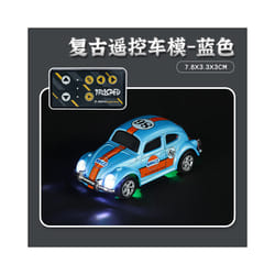 2025 New Wireless Mini Beetle Alloy Remote Control Car Small Mobile Phone Remote Control Model Car Toy - blue