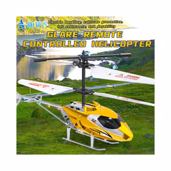 RC Helicopter Remote Control Kids Toy Airplane Resistant Collision Alloy Wireless Aircraft Toys for - 2.5CH golden