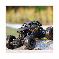 Children's Large Remote Control Car Alloy Remote Control Off road Vehicle Rechargeable Four way Climbing - black