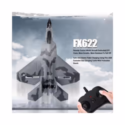 FX620 RC Plane Toy Cessna 150m Jet Su35 Electric Foam Flyer Remote Control Hawker Glider Airplane Model - 34CM FX622 LED